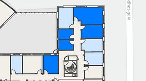 
							Planritning för Convendum Stampgatan 14, 5 privata rum, 60 m²