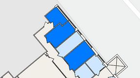 
							Planritning för Regus Hagsätra, 3 privata rum, 38 m²