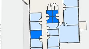 
							Planritning för Helio Frösundavik, 5 privata rum, 27 m²