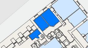 
							Planritning för Spaces Gamla Stan, 3 privata rum, 38 m²