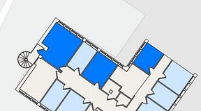 
							Planritning för FirstOffice Måttbandsvägen 12, 3 privata rum, 47 m²