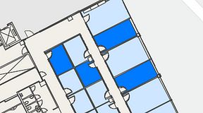 
							Planritning för Convendum Vasagatan 16, 4 privata rum, 52 m²