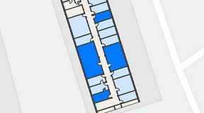 
							Planritning för FASTOFFICE Linta Gårdsväg, 4 privata rum, 90 m²