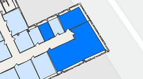 
							Planritning för United Spaces Waterfront Klarabergsviadukten, 3 privata rum, 113 m²