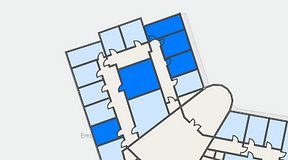 
							Planritning för Quality Office Nacka, 3 privata rum, 78 m²