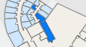Planritning för Quick Office Bromma Blocks, 3 privata rum, 34 m²
