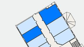 
							Planritning för Easy Office Järna, 2 privata rum, 64 m²