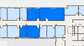 
							Planritning för FirstOffice Arenavägen 33, 4 privata rum, 87 m²