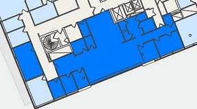 
							Planritning för Entreprenörsgatan Lindholmspiren, 1 privata rum, 250 m²