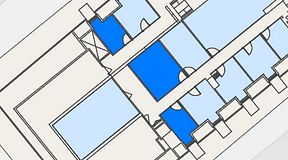 
							Planritning för Spaces Gamla Stan, 3 privata rum, 38 m²