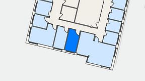 
							Planritning för FASTOFFICE Råsundavägen, 1 privata rum, 11 m²