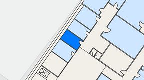 
							Planritning för Kontoret Alvik, 1 privata rum, 10 m²