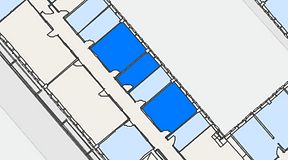 Planritning för Regus Svetsarvägen 15, 3 privata rum, 52 m²
