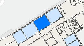 
							Planritning för FirstOffice Kista Time Building, 1 privata rum, 19 m²