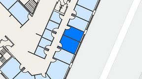 
							Planritning för Spaces Göteborg Gamlestan, 2 privata rum, 22 m²