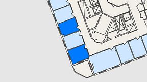 Planritning för Landskapet Nacka Forum, 2 privata rum, 25 m²