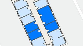 
							Planritning för Easy Office Bromma, 4 privata rum, 66 m²