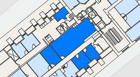 
							Planritning för Spaces Gamla Stan, 5 privata rum, 98 m²