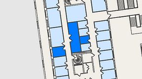 
							Planritning för Spaces Nordenskiöldsgatan, 3 privata rum, 33 m²