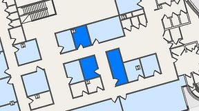 
							Planritning för United Spaces Östra Hamngatan, 3 privata rum, 27 m²