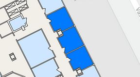 
							Planritning för The Works Västra Järnvägsgatan, 3 privata rum, 52 m²