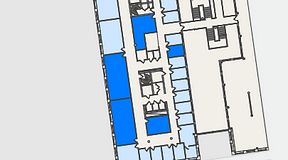 
							Planritning för Spaces Nordenskiöldsgatan, 5 privata rum, 147 m²