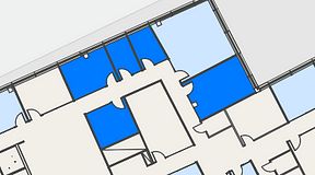 
							Planritning för Spaces Hyllie Vista, 5 privata rum, 71 m²