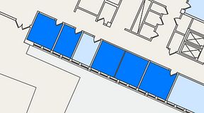 
							Planritning för Sanna Office Hub, 5 privata rum, 82 m²