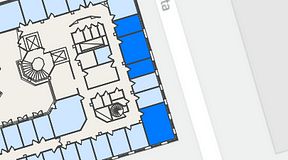 
							Planritning för Regus Odinsgatan 13, 4 privata rum, 64 m²
