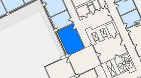 
							Planritning för 7A Vasagatan, 1 privata rum, 23 m²