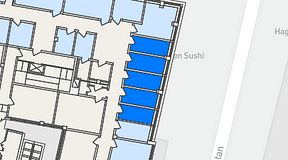 
							Planritning för Arkipelagen Järntorget, 5 privata rum, 45 m²