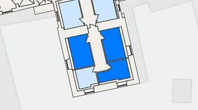 Planritning för THE WORKS Ringvägen, 3 privata rum, 42 m²