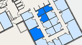 
							Planritning för Spaces Hyllie Vista, 4 privata rum, 42 m²