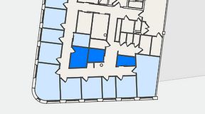 Planritning för United Spaces Nordenskiöldsgatan 24, 3 privata rum, 24 m²