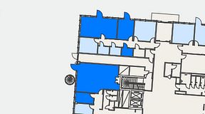Planritning för Embassaden, 5 privata rum, 118 m²