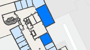 Planritning för iOffice Kungsgatan 37, 2 privata rum, 62 m²