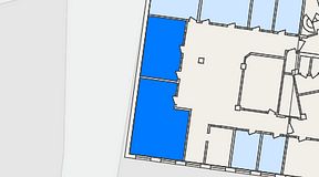 
							Planritning för THE WORKS Medborgarplatsen, 2 privata rum, 65 m²