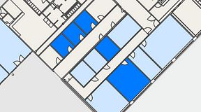 
							Planritning för FirstOffice Hemvärnsgatan 9, 5 privata rum, 60 m²