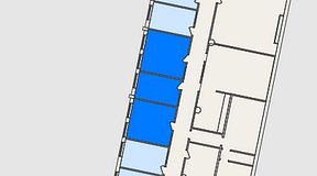 Planritning för FASTOFFICE Malmö, 3 privata rum, 50 m²