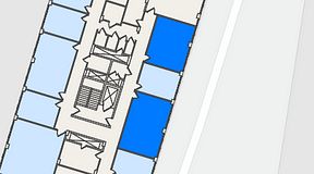 
							Planritning för C/O Handenterminalen 5, 2 privata rum, 61 m²