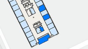 
							Planritning för Convendum Västra Järnvägsgatan 3, 4 privata rum, 49 m²