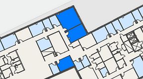 
							Planritning för Spaces Hyllie Vista, 3 privata rum, 78 m²