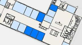 
							Planritning för Convendum Gävlegatan 16, 5 privata rum, 73 m²