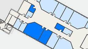 
							Planritning för Växthuset Stensjögatan, 4 privata rum, 72 m²
