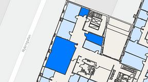 
							Planritning för Regus Östermalmstorg, 3 privata rum, 77 m²