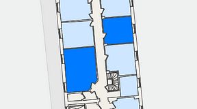 
							Planritning för KG10 Kungsgatan 8, 2 privata rum, 53 m²