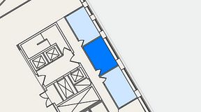 
							Planritning för United Spaces Lindholmen, 1 privata rum, 18 m²