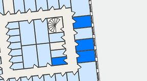 
							Planritning för QuickOffice Kista, 4 privata rum, 32 m²