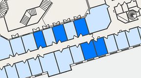Planritning för Regus Odinsgatan 13, 5 privata rum, 48 m²