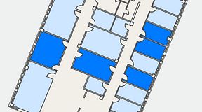 
							Planritning för Växthuset Jägershillgatan, 5 privata rum, 68 m²